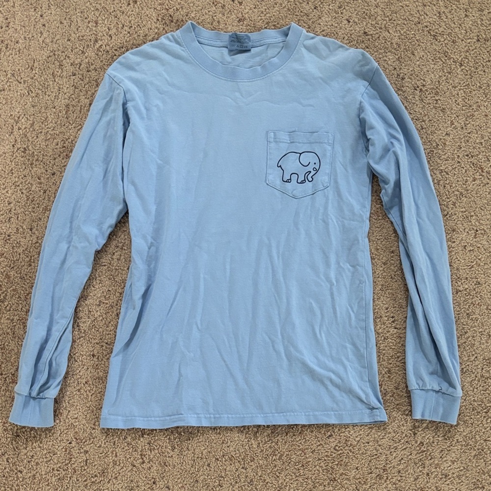 Ivory Ella Blue Long Sleeve Shirt
